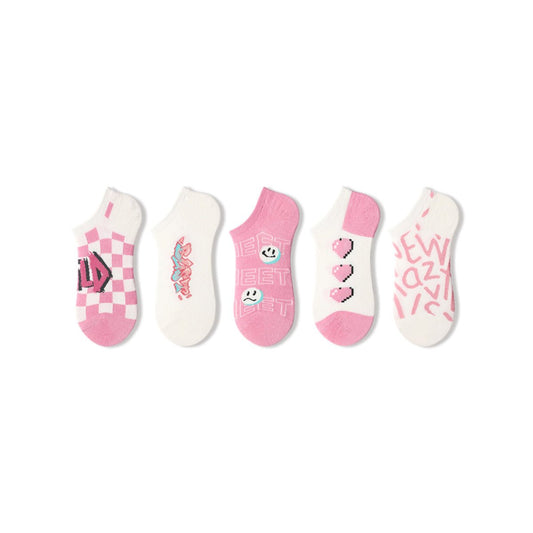 Princess Heart Summer Women 5pcs Ankle Socks Set-0