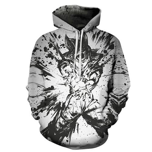Dragon Ball Z Hoodies 3D Hooded Pullover Coats Sportswear Sweatshirt Dragonball Super Saiyan Son Goku Vegeta Outfit Outwear Tops-1