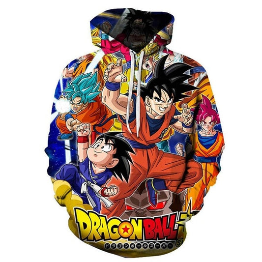 Dragon Ball Z Hoodies 3D Hooded Pullover Coats Sportswear Sweatshirt Dragonball Super Saiyan Son Goku Vegeta Outfit Outwear Tops-20