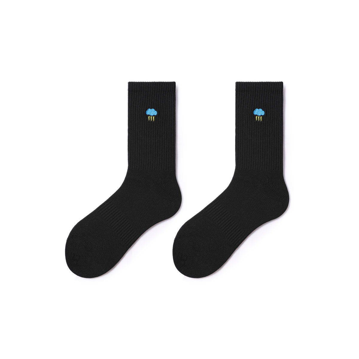 Rainbow All-season Women 5pcs Crew Socks Set-3