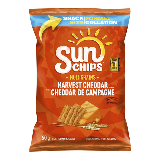 Chip Cheese Cheddar SunChip Harvest - 32 x 60 g - Sunchip - Restaurant and Foodservice Ingredients - Canadian Distribution-0