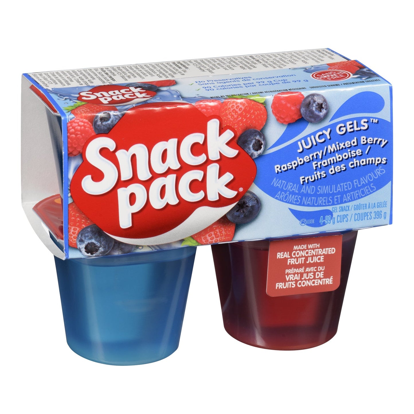 Gelatin Raspberry Miniberry Juicy Gel - 48 x 99 g - Hunt Wesson - Baking Mixes and Ingredients - Canadian Distribution-0