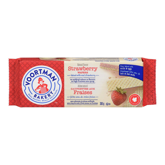 Cookie Strawberry Wafer - 12 x 300 g - Voortman - Restaurant and Foodservice Ingredients - Canadian Distribution-0