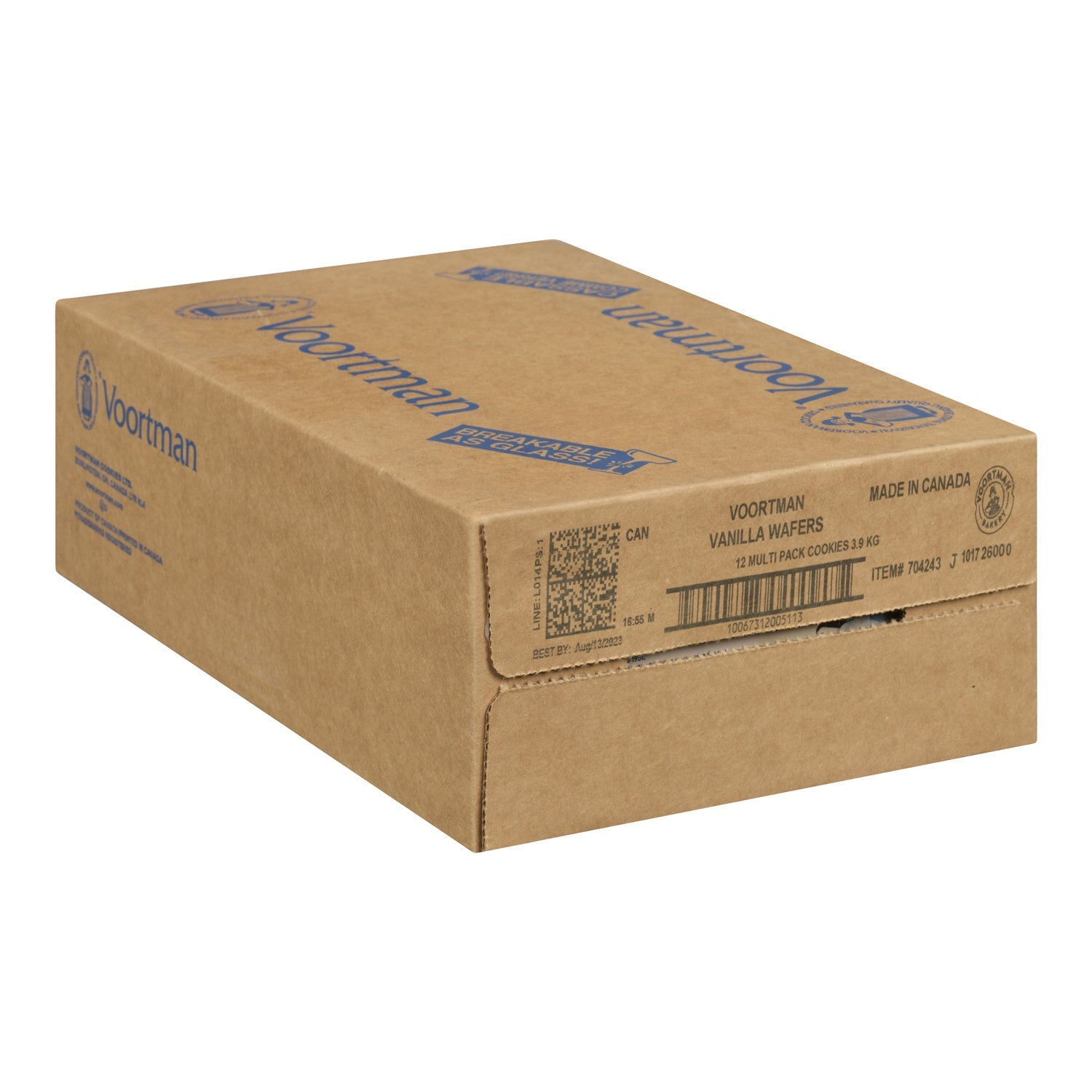 Cookie Wafer Vanilla - 12 x 300 g - Voortman - Restaurant and Foodservice Ingredients - Canadian Distribution-1