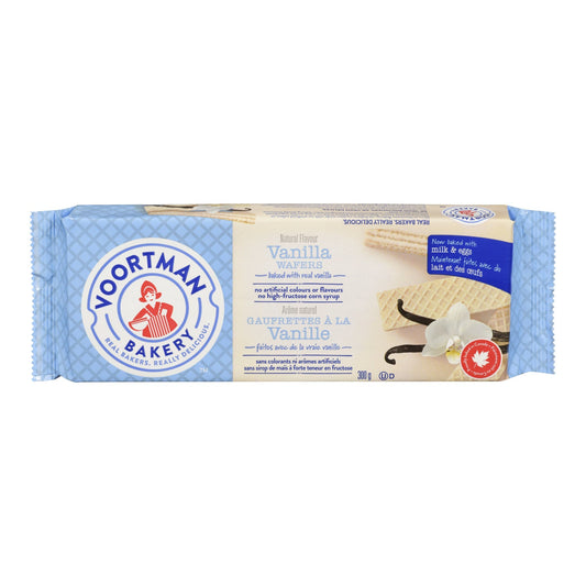 Cookie Wafer Vanilla - 12 x 300 g - Voortman - Restaurant and Foodservice Ingredients - Canadian Distribution-0