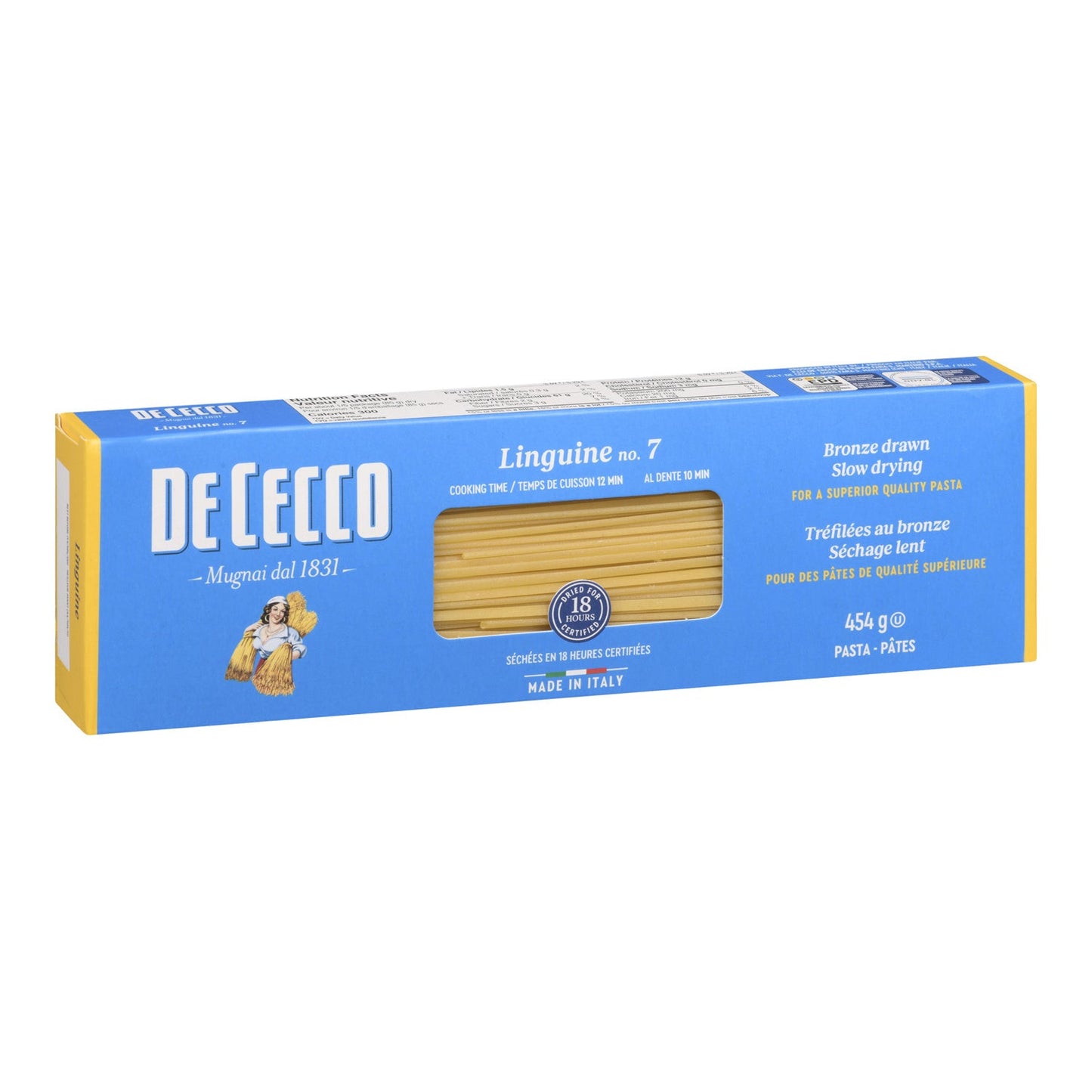 Pasta Linguine Dececco - 20 x 454 g - De Cecco - Restaurant and Foodservice Ingredients - Canadian Distribution-0
