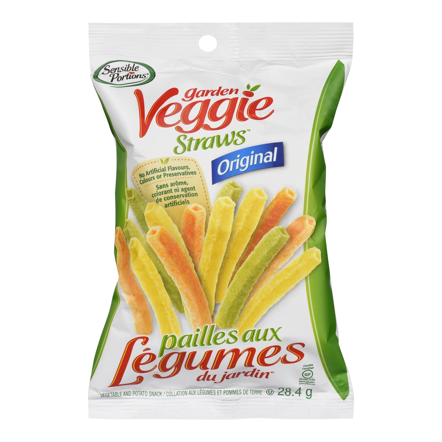 Snack Veggie Straws Original - 18 x 28 g - Sensible Portio - Restaurant and Foodservice Ingredients - Canadian Distribution-0