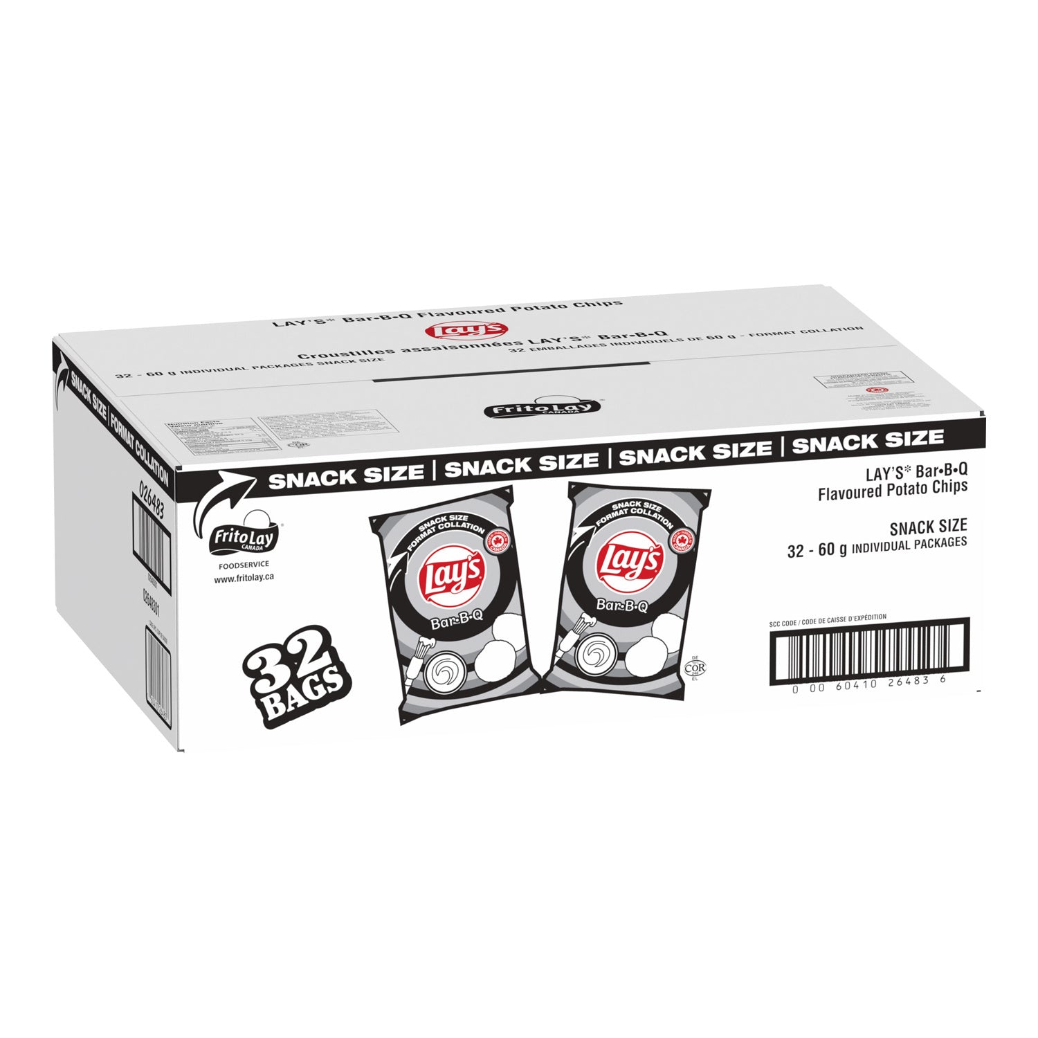 Potato Chip BBQ - 32 x 60 g - Lays - Restaurant and Foodservice Ingredients - Canadian Distribution-1