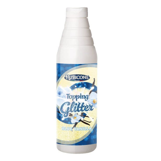 Blue Vanilla Glitter Topping - 1 KG Squeeze Bottle - Rubicone Canada-0