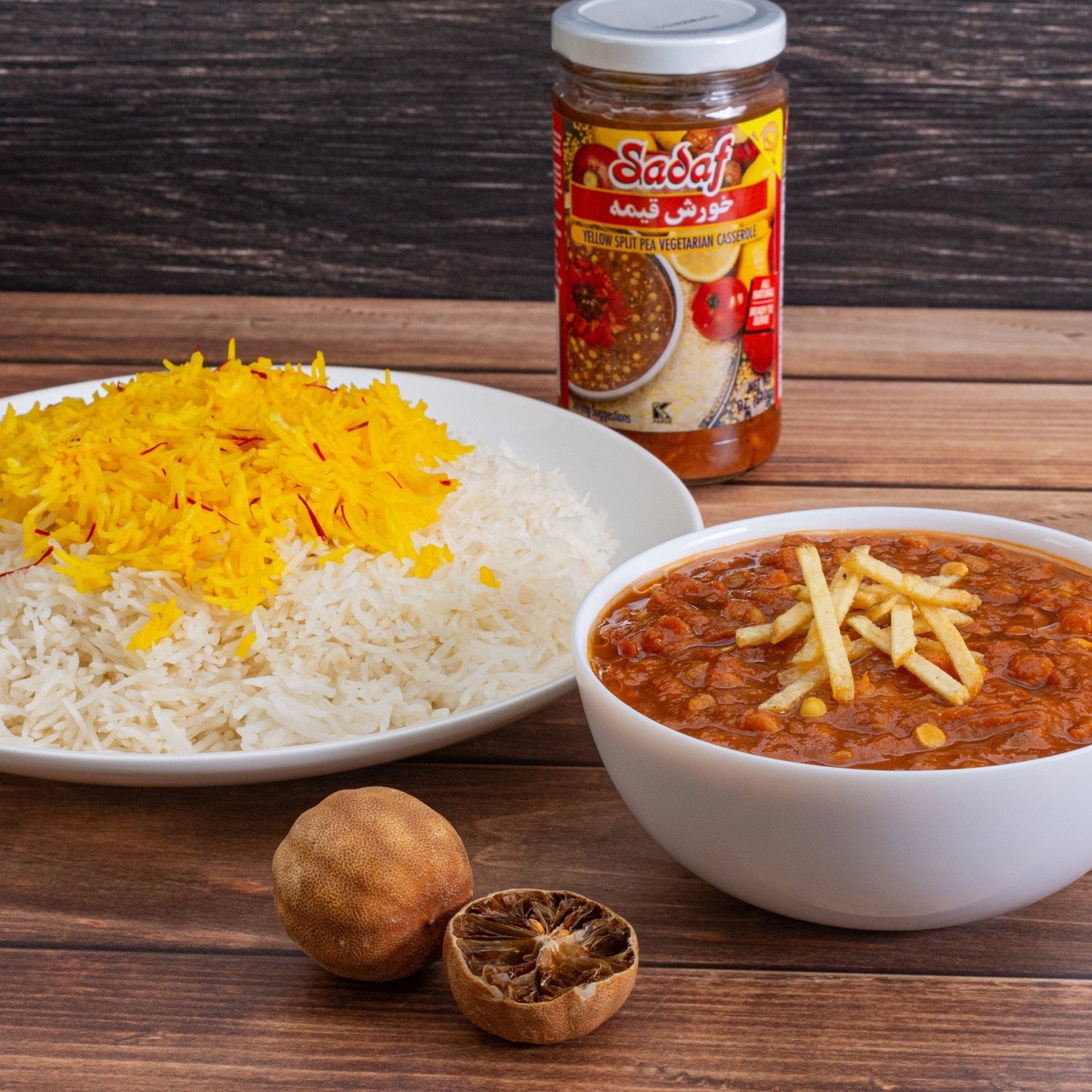 Sadaf Khoresh Gheimeh | Yellow Split Pea Stew in Jar- 32 oz.-2