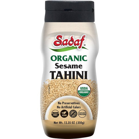 Sadaf Organic Tahini Sesame | Easy Squeeze Bottle - 12.35 oz-0