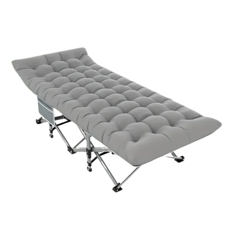 Folding Camp Cot with Mattress-0
