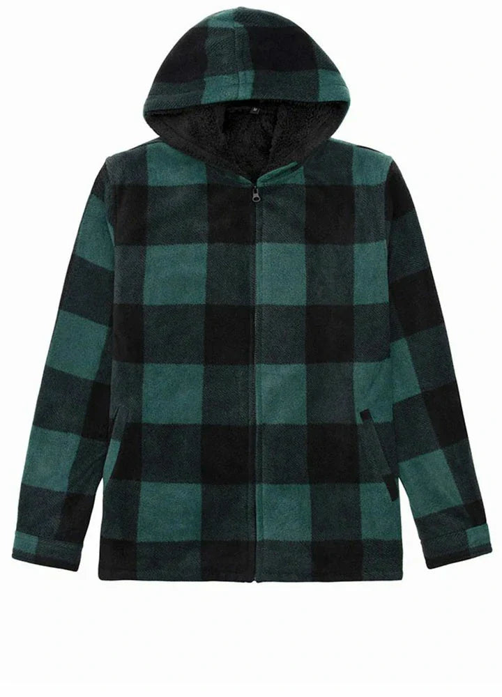 Men's Fleece Lined Zip Up Hoodie-0