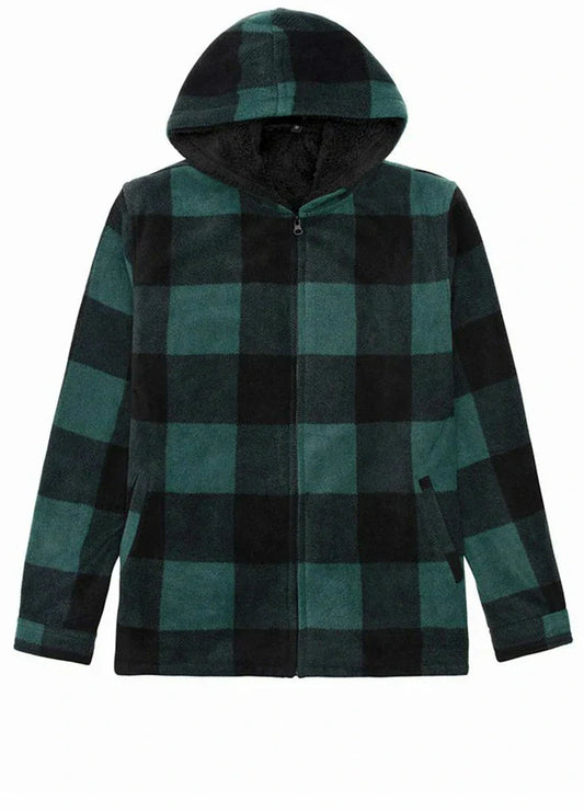 Men's Fleece Lined Zip Up Hoodie-0