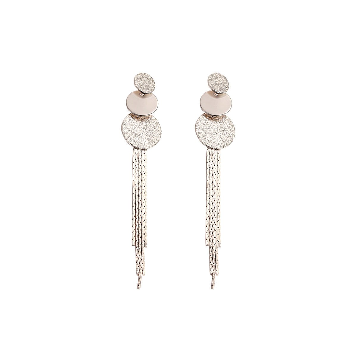 Shine Discs Chandelier Gold Earring-0