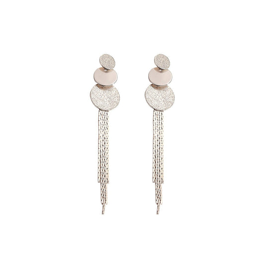 Shine Discs Chandelier Gold Earring-0