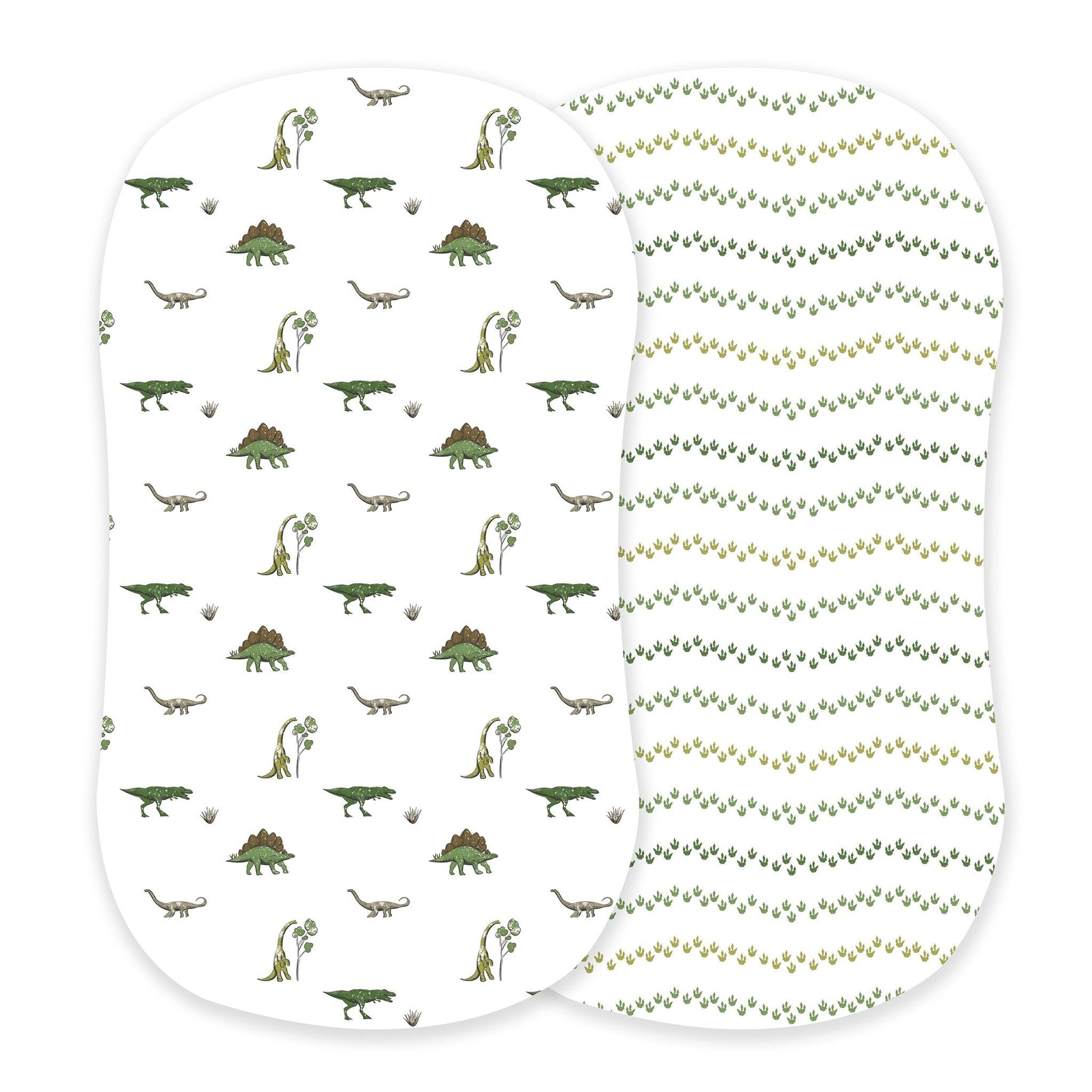 Dino Days and Dino Feet Cotton Changing Pad Cover/Bassinet Sheets-0