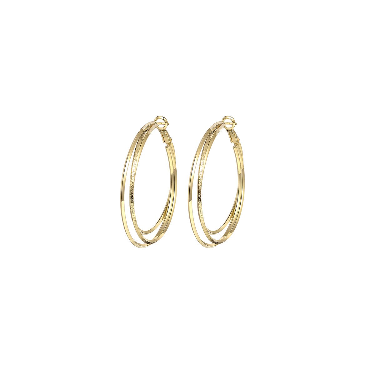Slinky Seduction Gold Earrings-0