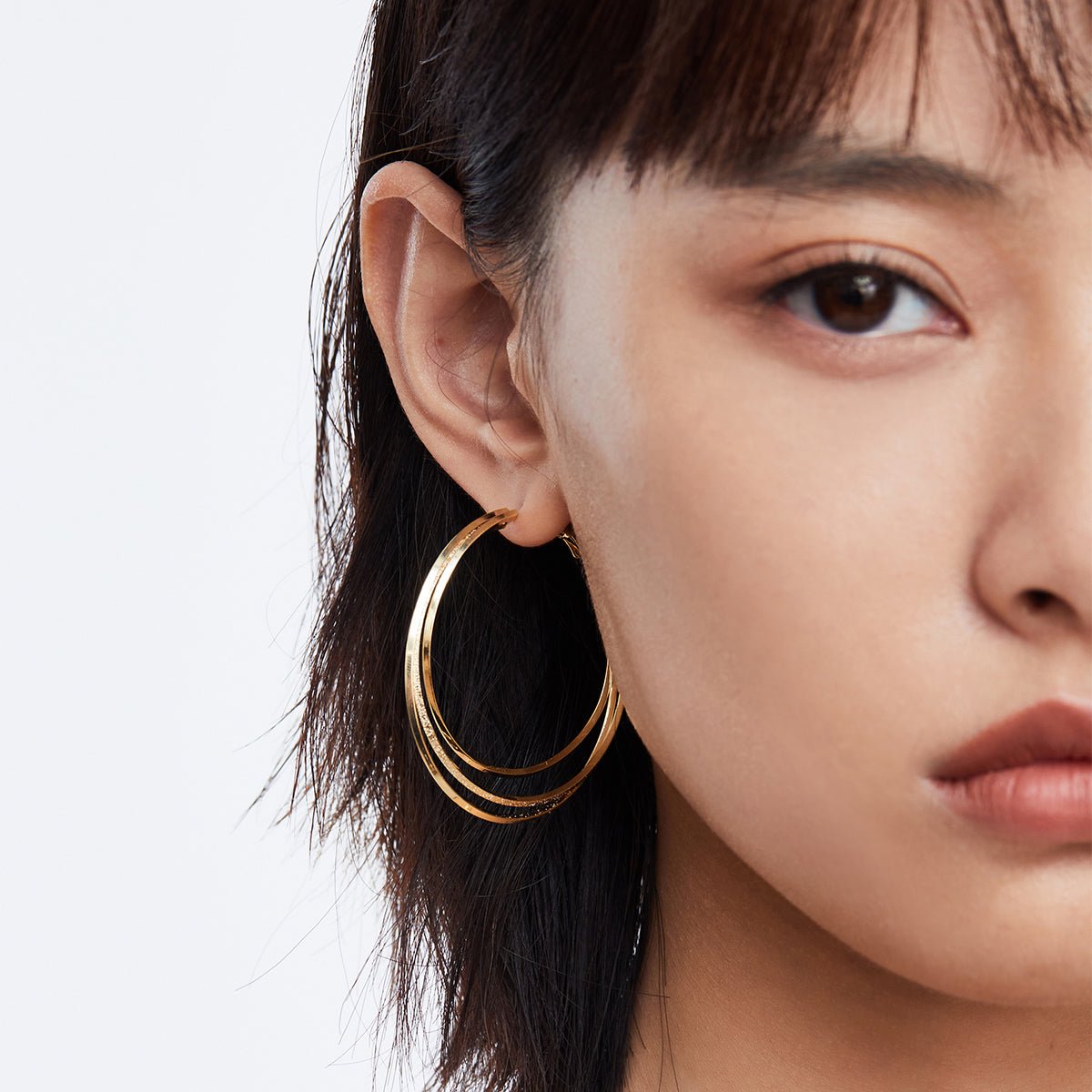 Slinky Seduction Gold Earrings-2