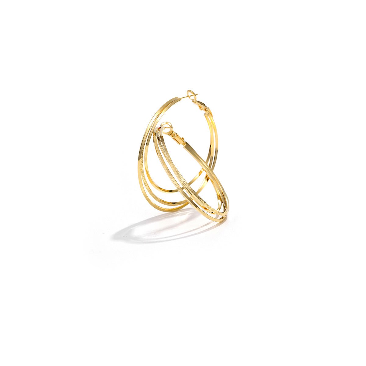 Slinky Seduction Gold Earrings-1