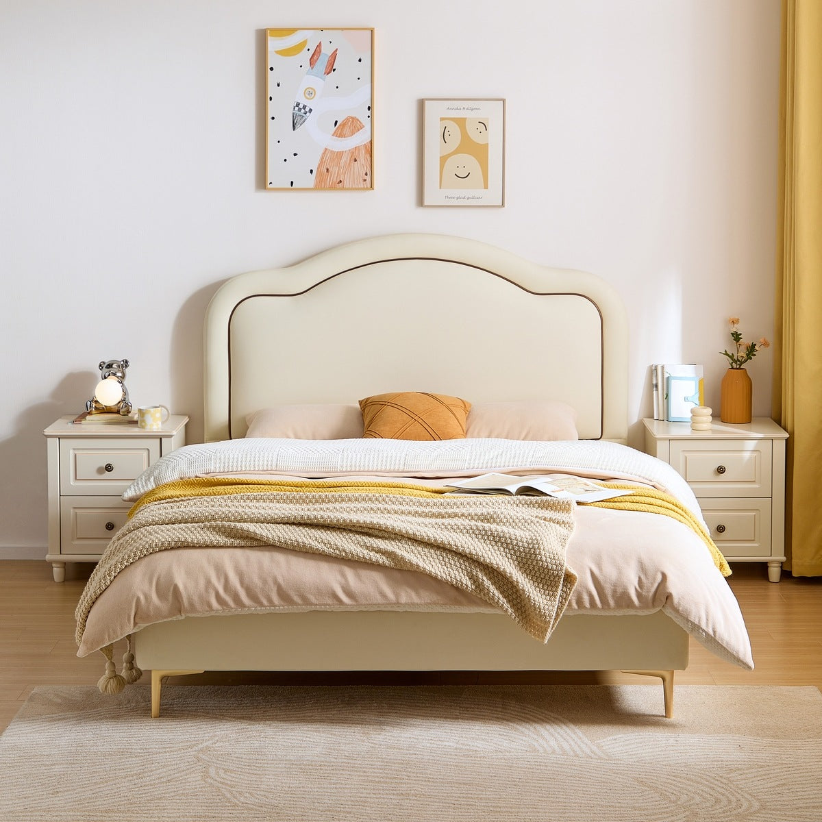 Soft-Padded Cloud Bed with Mattress-5