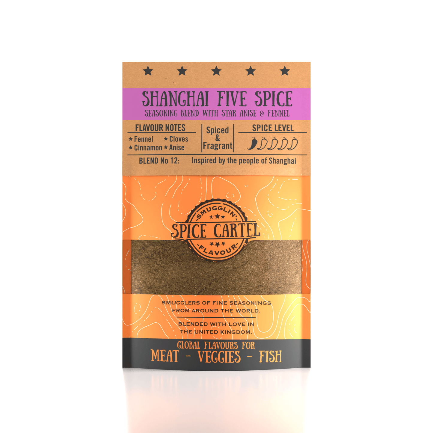 Spice Cartel's Shanghai Five Spice 35g Resealable Pouch-0