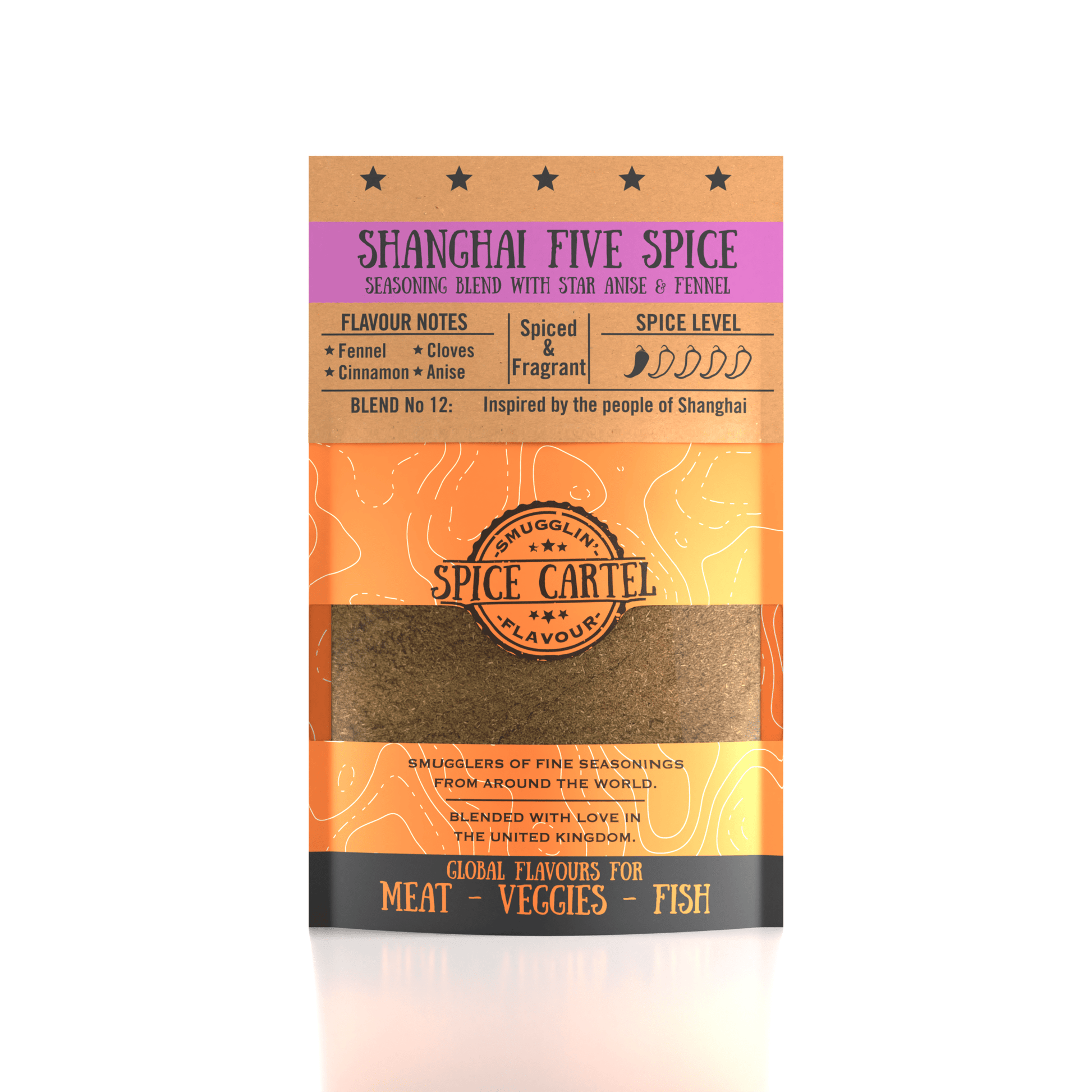 Spice Cartel's Shanghai Five Spice 35g Resealable Pouch-0