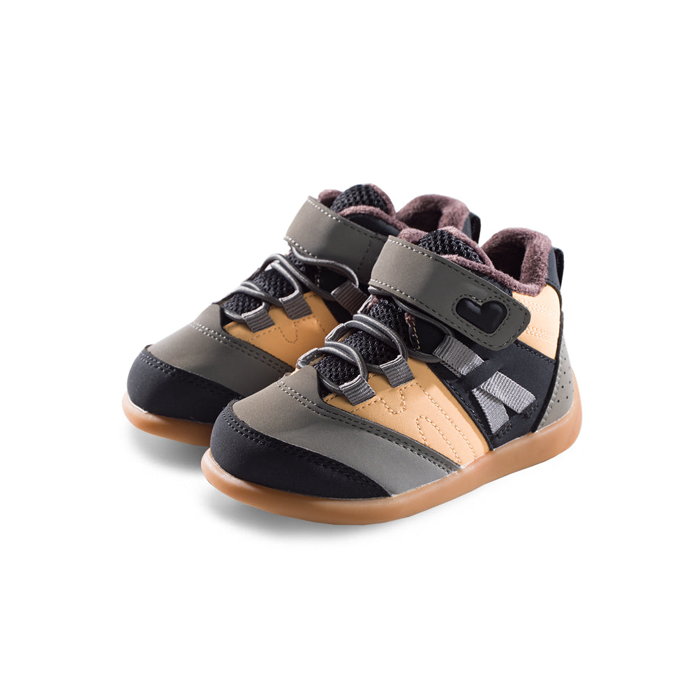 Sporty Shoelace Velcro Strap Baby Walking Shoes-1