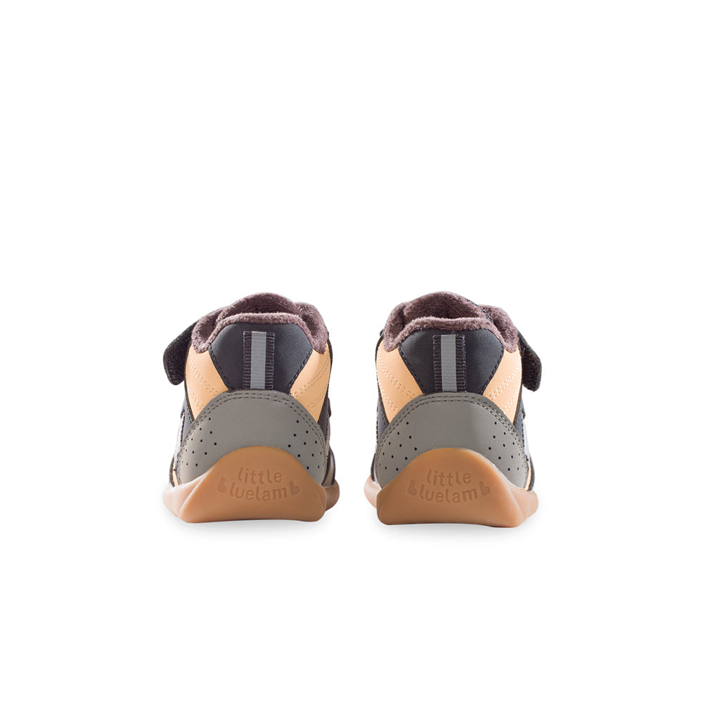Sporty Shoelace Velcro Strap Baby Walking Shoes-2
