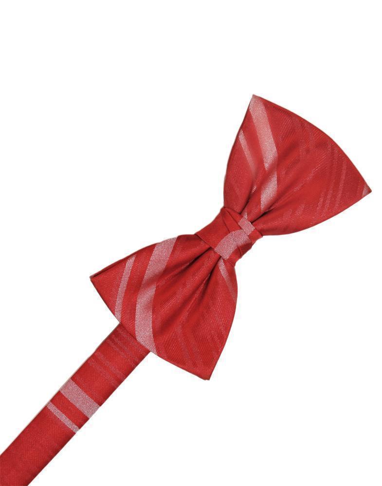 Striped Satin Bow Tie Pre-Tie-43