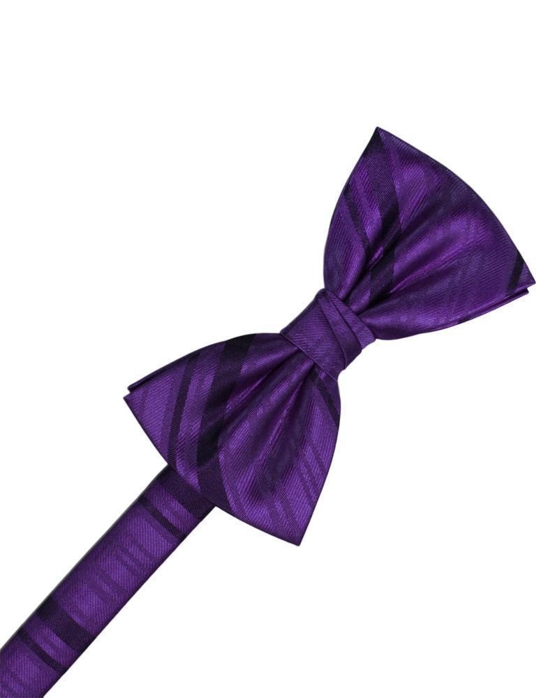 Striped Satin Bow Tie Pre-Tie-48