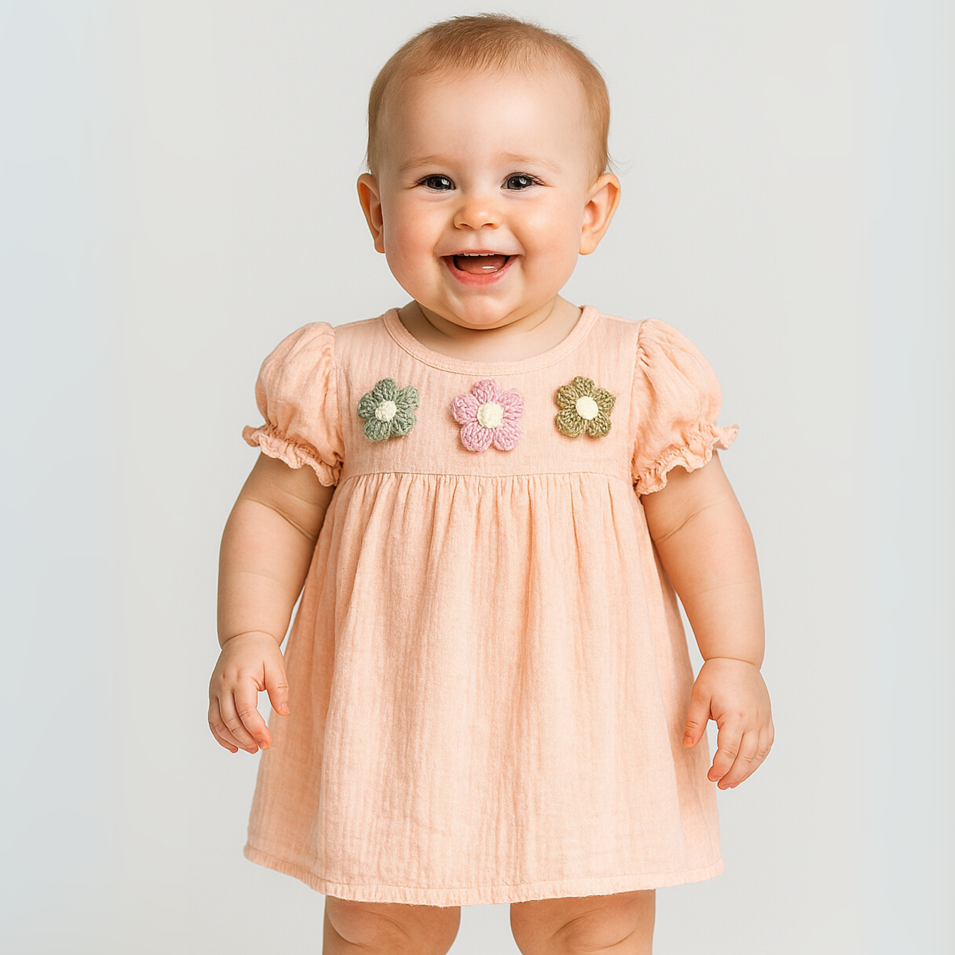 Summer Bloom Girls Cotton Dress-1