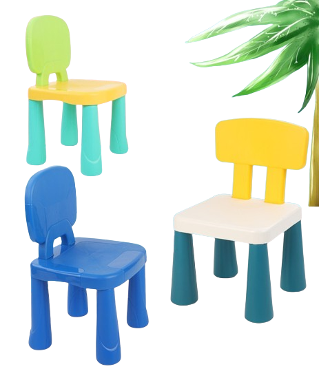 Back Plastic Desks And Chairs Home Learning Building Block Table Matching Stool-0