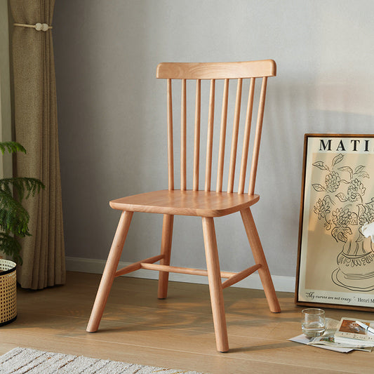 True Color Windsor Spindle Back Natural Dining Chairs (Set of 2)-0
