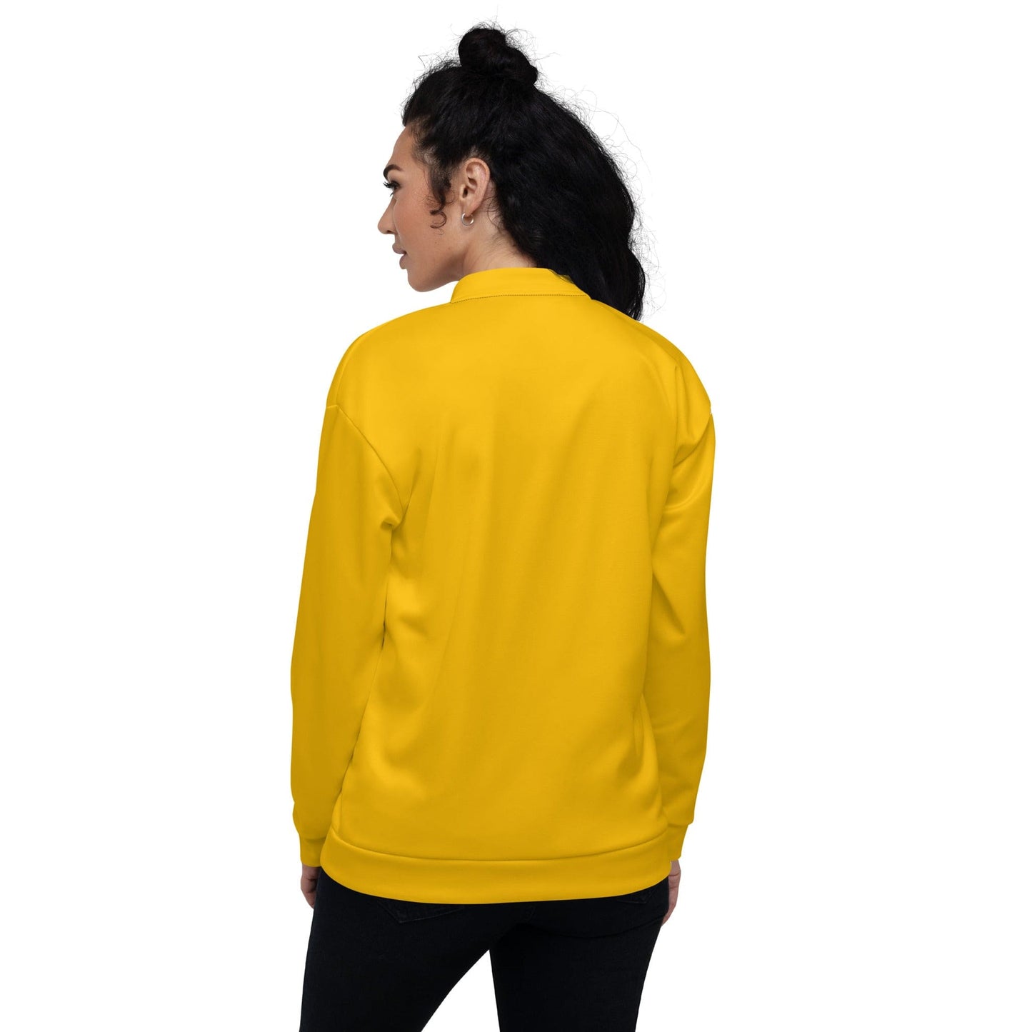 Womens Bomber Jacket - Golden Yellow-1
