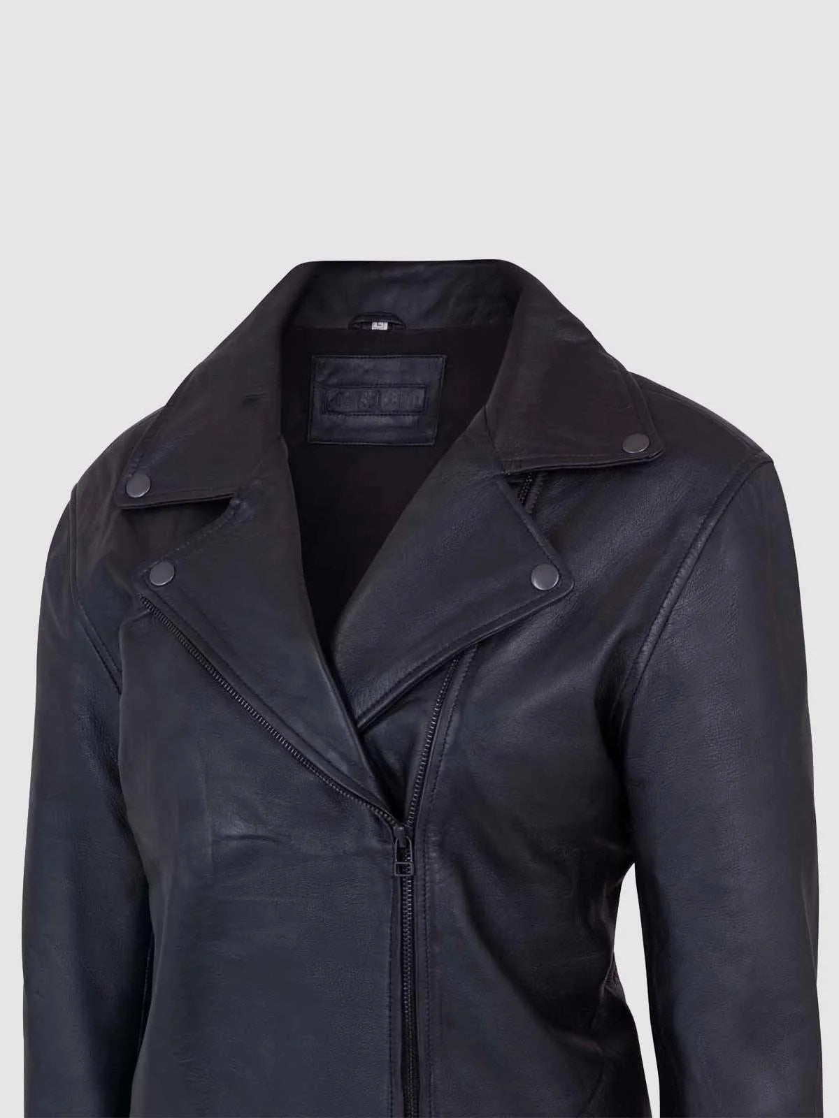 Classic Black Leather Jacket-3