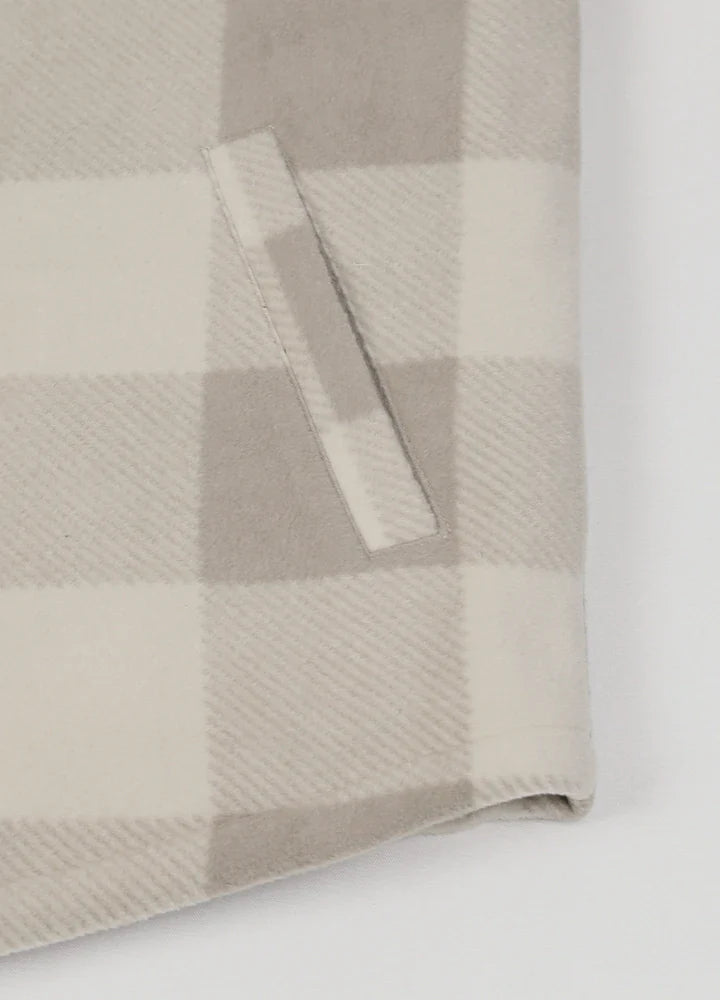 Men's Quilted Lined Snap Button Shirt Jacket-3