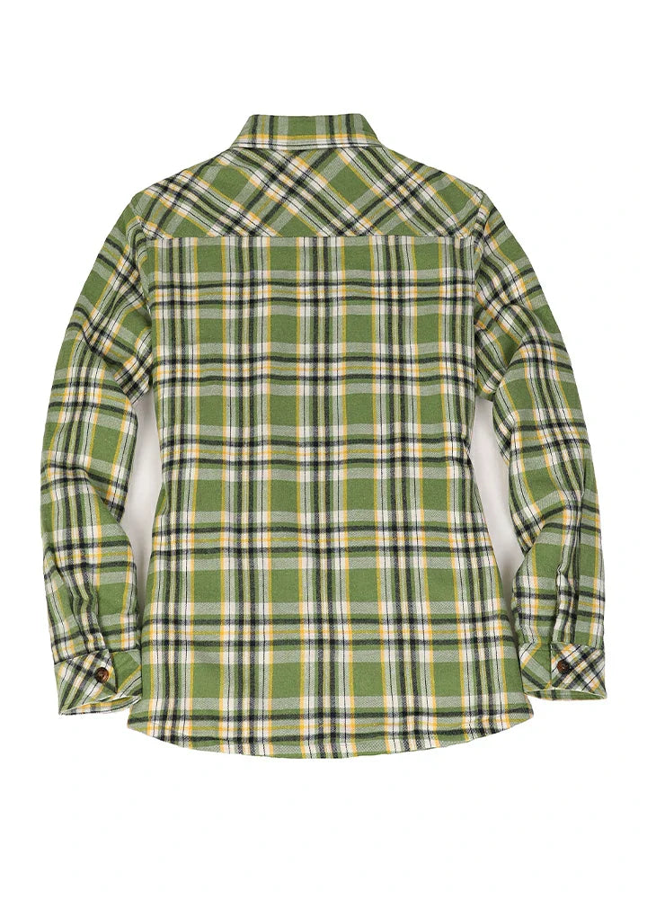Women's Cozy Flannel Shirt Jacket,Sherpa-Lined Jacket-4
