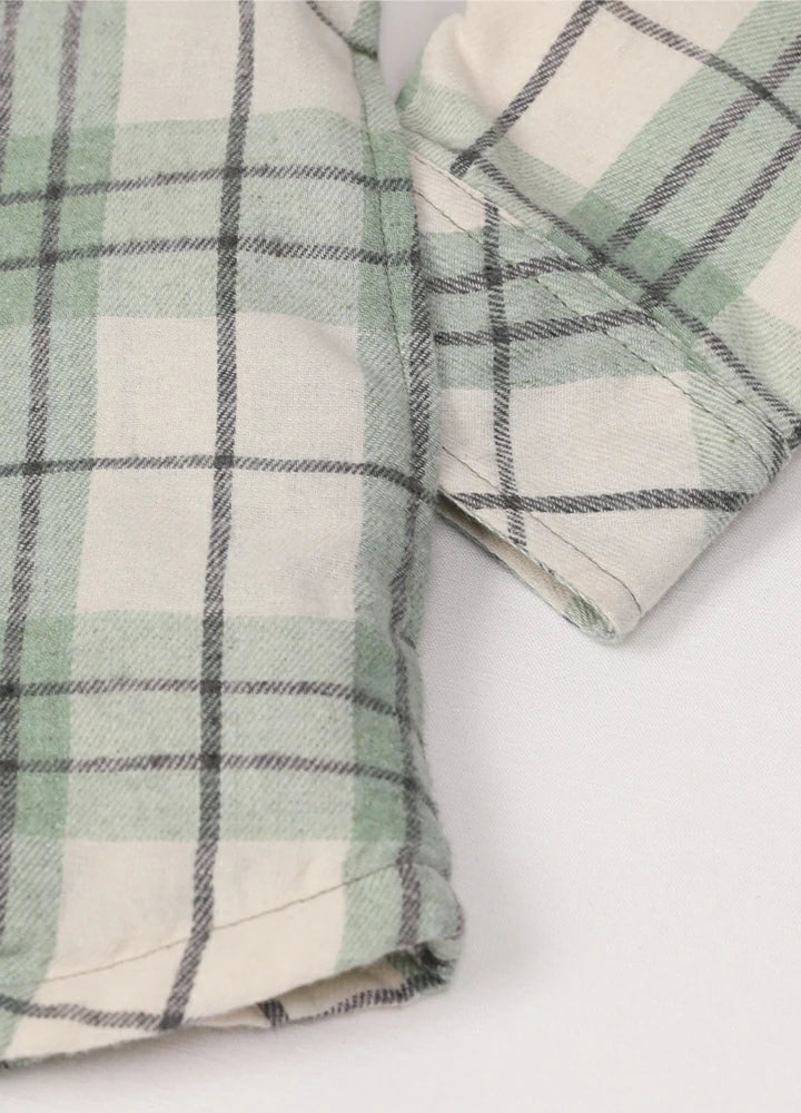 Women's Cozy Flannel Shirt Jacket,Sherpa-Lined Jacket-2