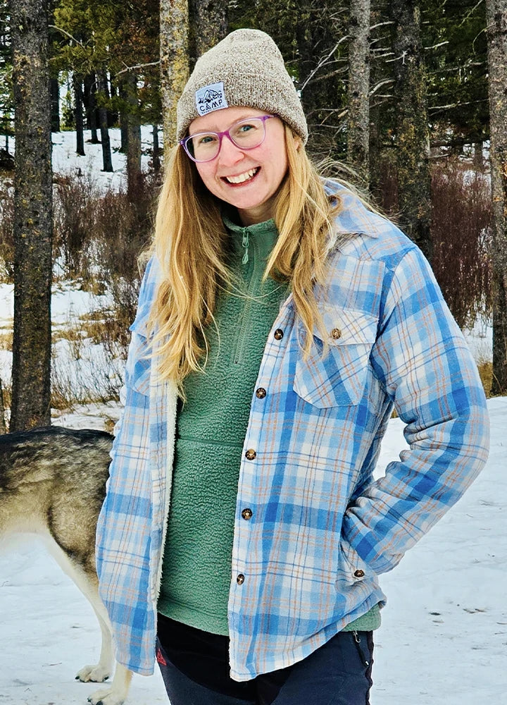 Women's Sherpa Lined Flannel Shirt Jacket, Button Down-6