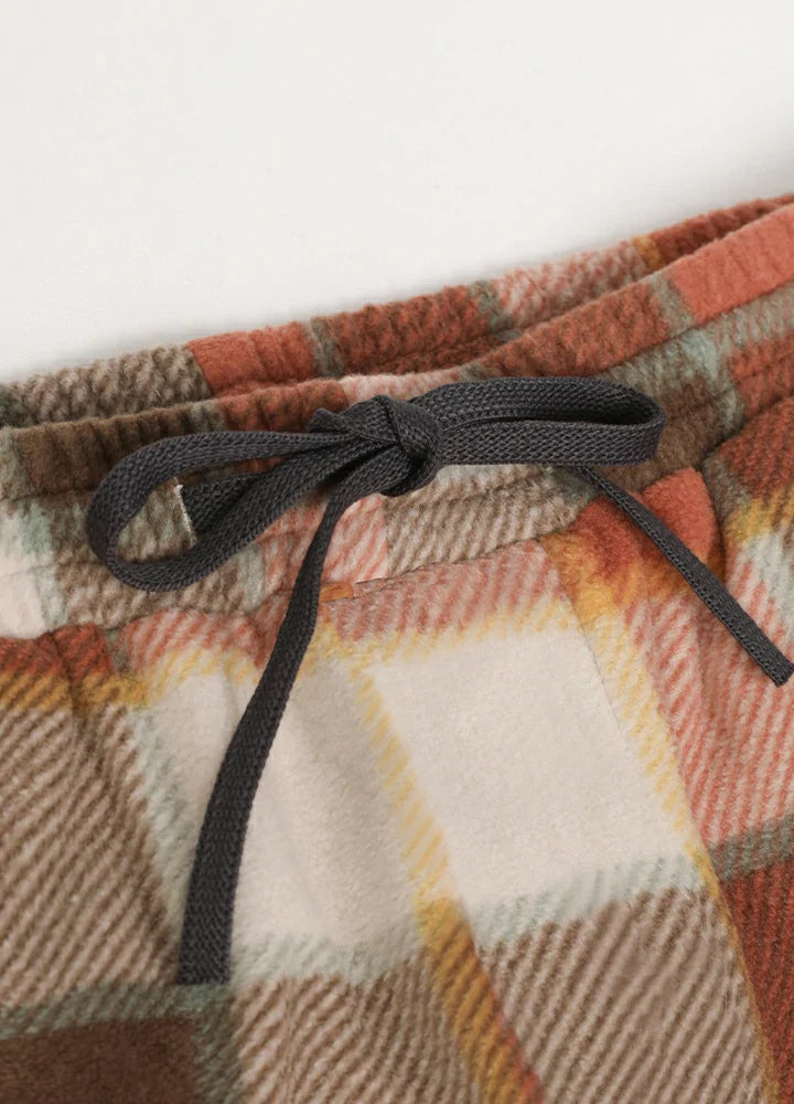 Women's Fleece Plaid Pajama Pants-2