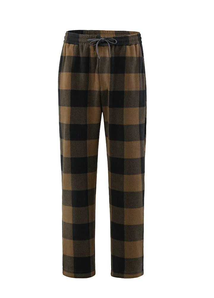 Women's Fleece Plaid Pajama Pants-11