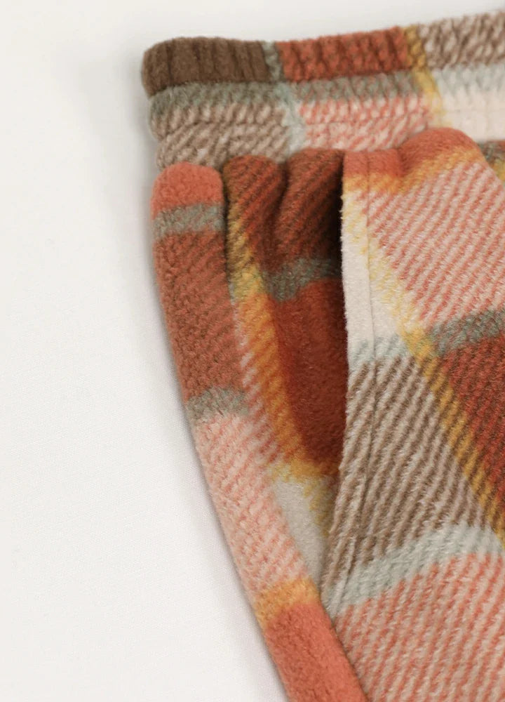 Women's Fleece Plaid Pajama Pants-3