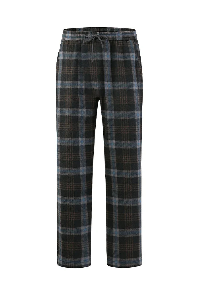 Women's Fleece Plaid Pajama Pants-13