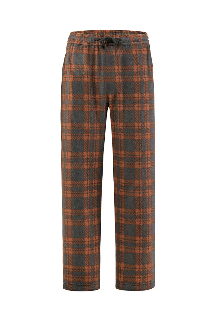 Women's Fleece Plaid Pajama Pants-16
