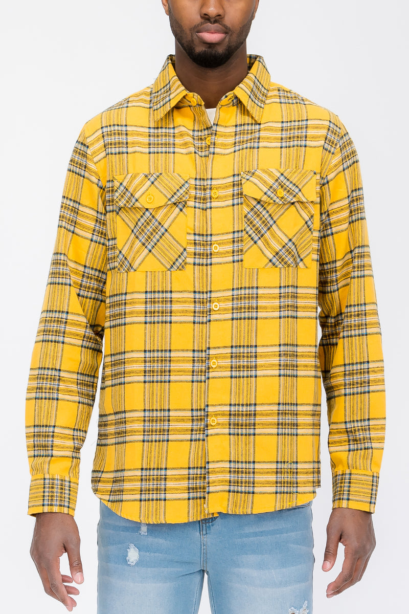 Brushed Flannel Shirt-5